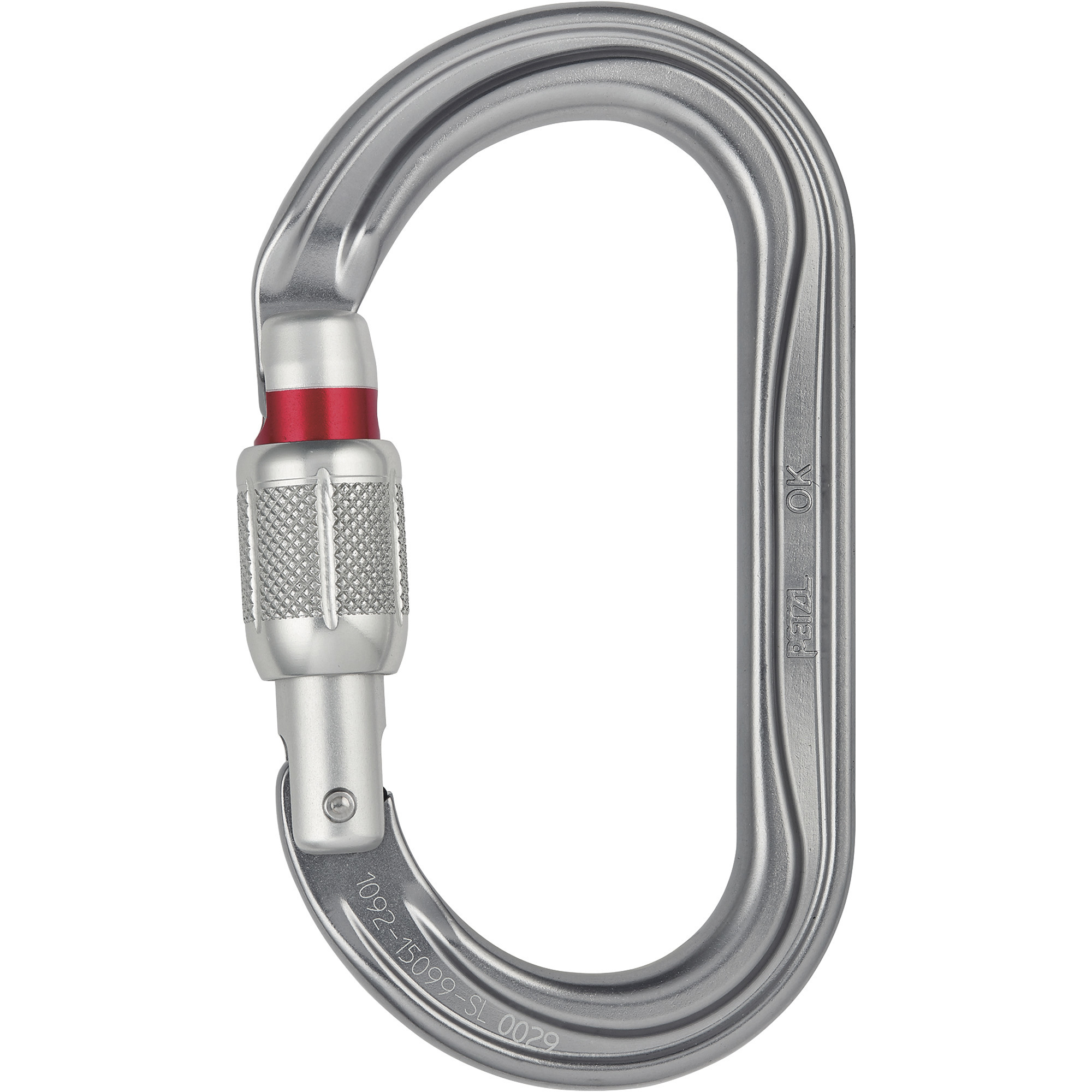 Petzl OK Caribiner with Screw Lock, 23mm Gate Opener, Model# M33A SL